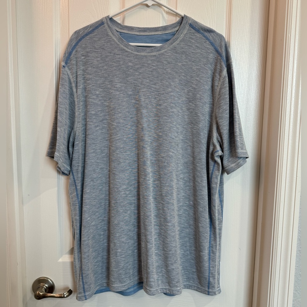 Men’s Tommy Bahama Reversible Shirt XL Blue Gray